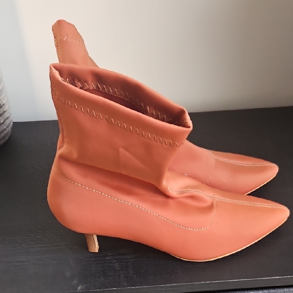 Forever New Terracotta Heeled Boots